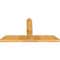 Ekena Millwork Portland Rough Sawn Timber Gable Bracket, Western Red Cedar, 60"W x 32"H x 4"D x 6"F, 13/12 Pitch GBW060X32X0406POR00RWR - alternate 2